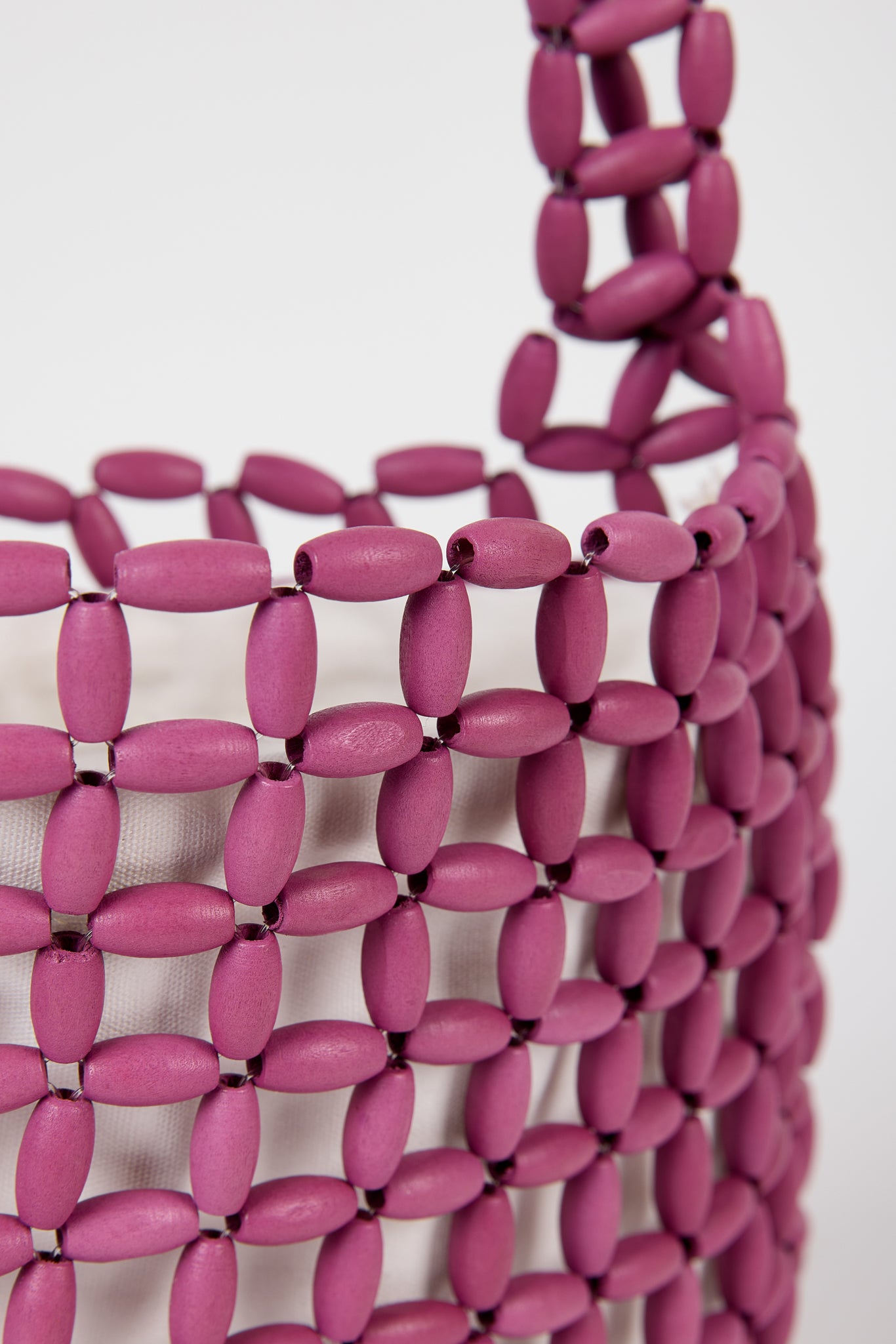 Purple wooden beaded mini shoulder bag_3