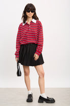 Red and navy blue striped rugby shirt_5