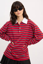 Red and navy blue striped rugby shirt_2