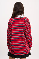 Red and navy blue striped rugby shirt_3