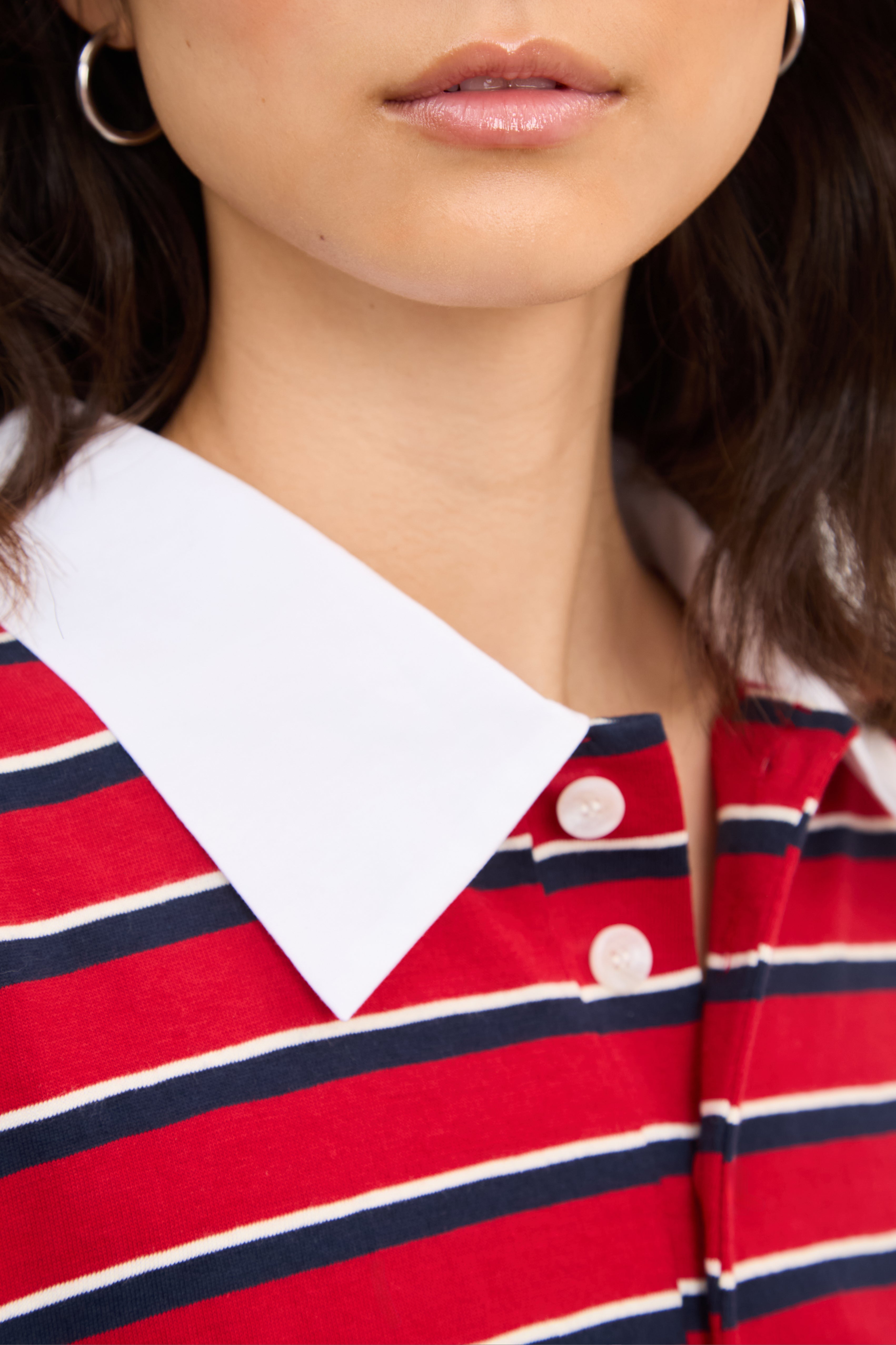 Red and navy blue striped rugby shirt_4
