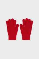 Red angora wool blend gloves_2