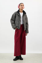 Red corduroy tailored trousers_4