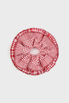 Red gingham on gingham frilly scrunchie_1
