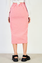 Red gingham pencil skirt_2