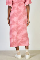 Red tie dye maxi skirt_2