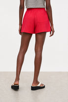 Red welt pocket athletic shorts_2