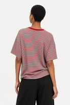 Red and grey contrast trim tee_2