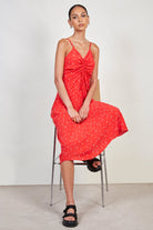 Red and white hearts pull front dress_4