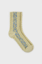 Floral strip socks - Set of 3