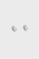 Silver star burst multi pearl earrings_2