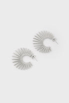 Silver thin starbust hoop earrings_1