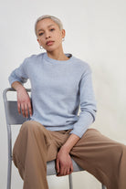 Sky blue alpaca blend light jumper_5