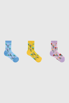 Stemmed roses sheer socks - Set of 3