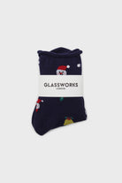 Navy Christmas socks_4