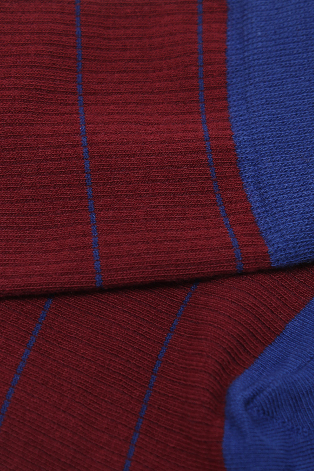 Burgundy and blue vertical stripe socks_2