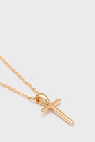 Charm necklace - Gold name initial letter 'T'_2