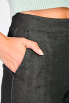 Washed black herringbone denim smart trousers_3