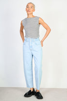 White and black horizontal stripe tank_5