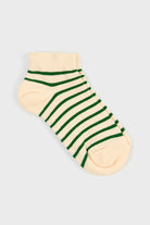 White and green striped ankle socks_3