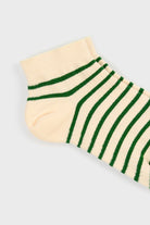 White and green striped ankle socks_4