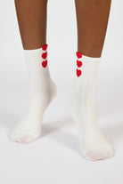 White and red happy hearts socks_2