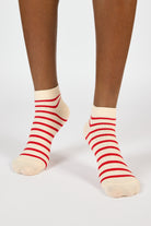 White and red striped ankle socks_2