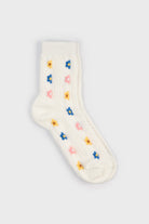 White blue and pink ditsy daisy socks_3