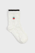 Cherry lace ribbon socks - Set of 2