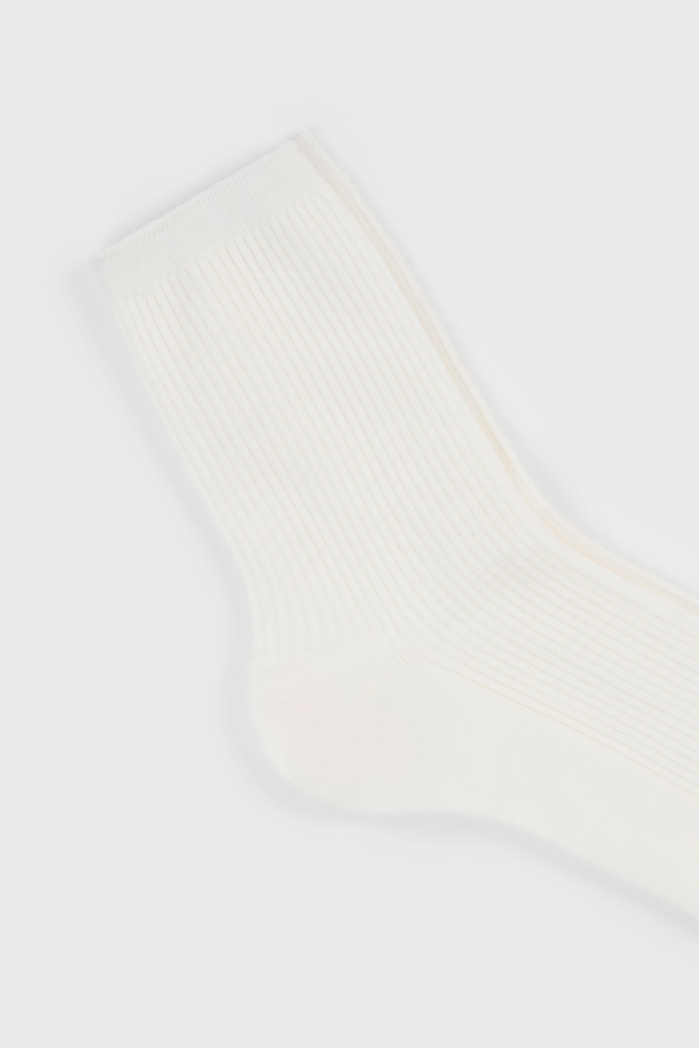 White classic ribbed socks_2