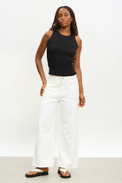 White contrast stitch super wide leg slouchy jeans_4