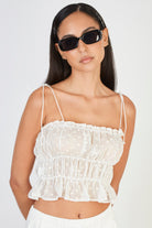 White floral tie strap tank_1