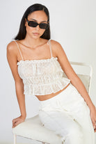 White floral tie strap tank_5