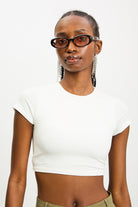 White open cross back cropped tee_2