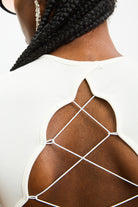 White open cross back cropped tee_3