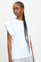 White padded shoulder tank_1