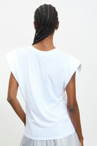 White padded shoulder tank_2