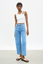 White peek shoulder tank top_4