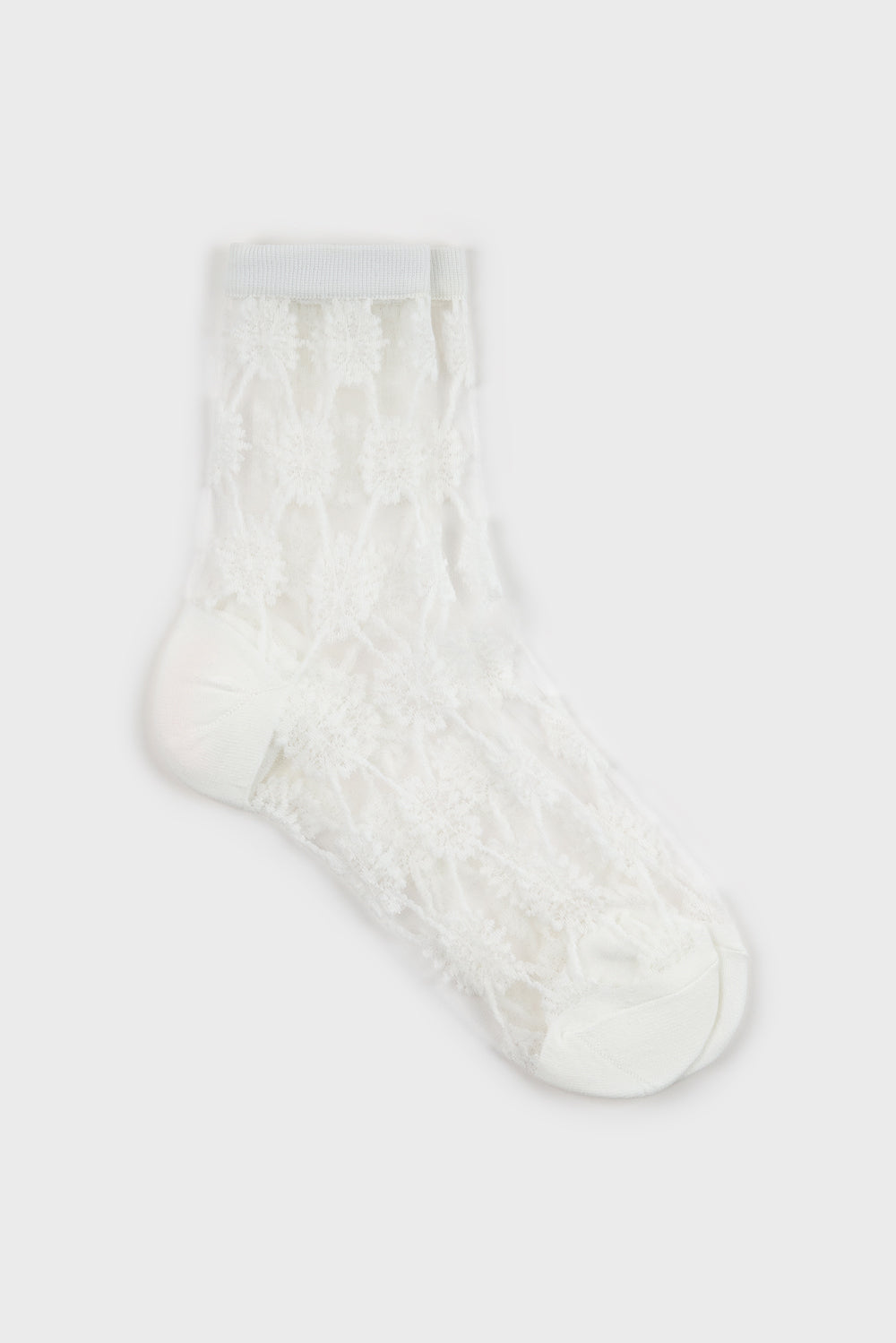 Sheer geometric circles socks - Set of 4