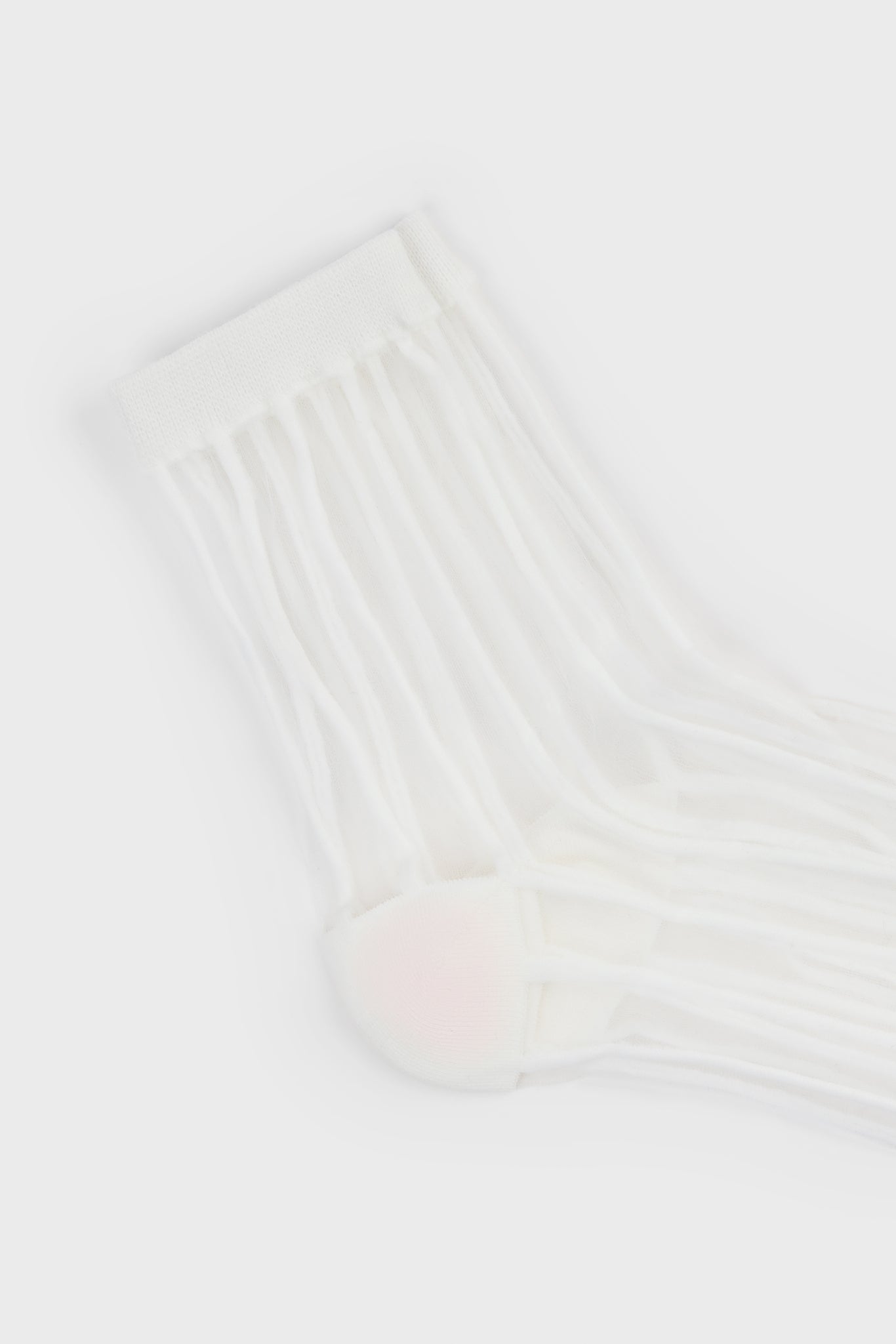White sheer referee stripe socks_2