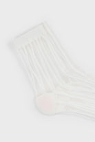 White sheer referee stripe socks_2