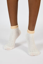 White textured beige trim pop socks_4