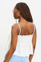 White tiny pleat peplum tank_2