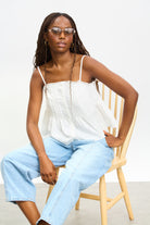 White tiny pleat peplum tank_5