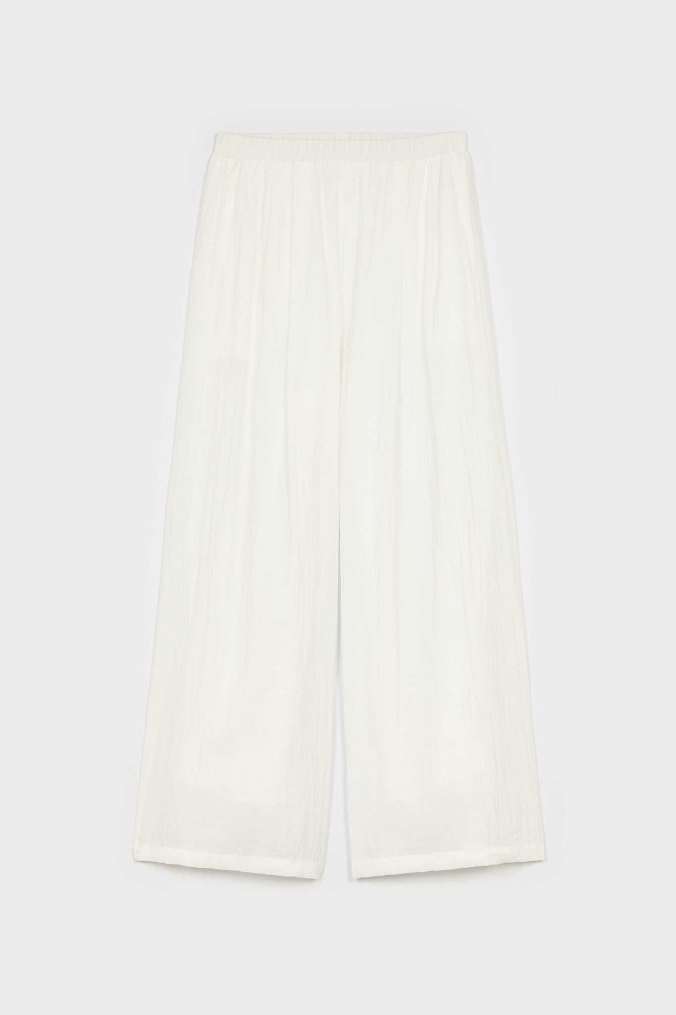 White wide leg floaty trousers_1