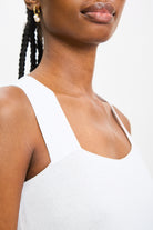 White wide strap cross back knit tank_3