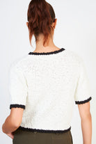 White and black trim knit tee_2