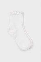 White ruffle trim socks_2
