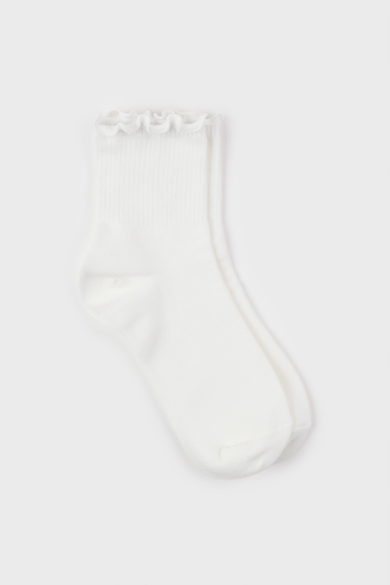 Dark ruffle trim socks - Set of 3