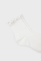 White ruffle trim socks_4
